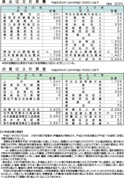 平成20年度 敬愛大学決算報告