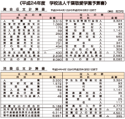 平成22年度 学校法人千葉敬愛学園予算書