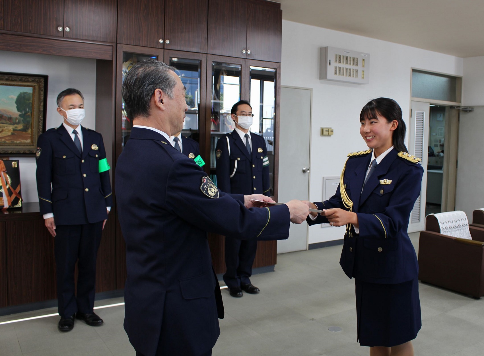 千葉北警察署にて委嘱状交付式の様子(1)