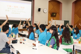 一堂に会した、千葉・宮城・福岡の学生たち