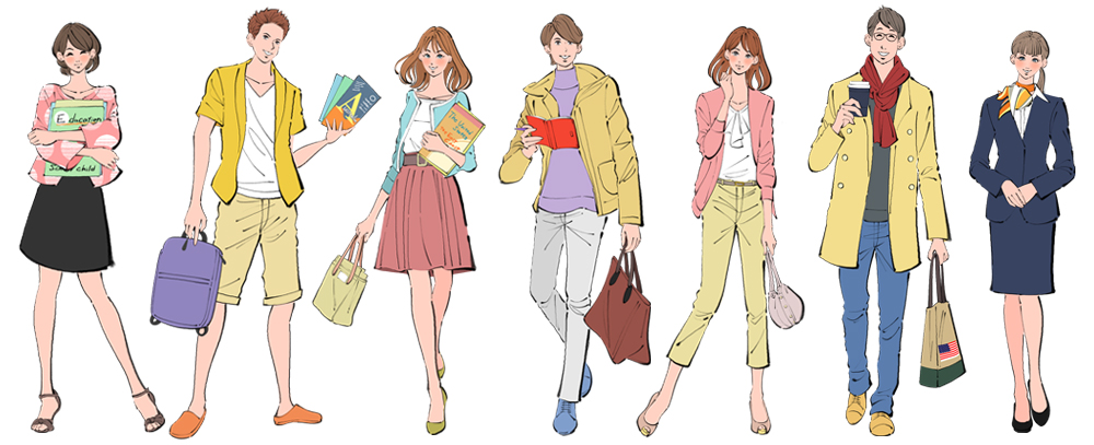 留学・海外体験STORIESに登場する学生たち